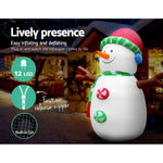 Jingle Jollys Inflatable Christmas Snowman Lights LED Xmas Decoration Outdoor 3M