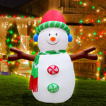 Jingle Jollys Inflatable Christmas Snowman Lights LED Xmas Decoration Outdoor 3M