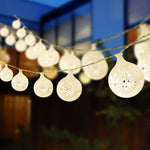 Jingle Jollys Christmas Snowflake Festoon String Lights 50LED Warm White