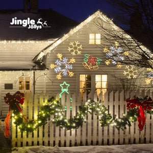 Jingle Jollys Christmas LED Motif Lights Rope Snowflake