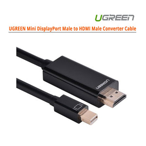 UGREEN MINI DISPLAY MALE TO HDMI CABLE -BLACK 1.5M (10450)