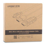 UGREEN MHL Micro USB 5 Pin to HDMI Adater Cable 2M (20133)