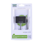 UGREEN Mini Display Port to HDMI &amp; VGA Dual Converter Premium ABS case - Black (10439)