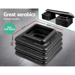 Everfit Set of 2 Areobic Step Bench Step Risers