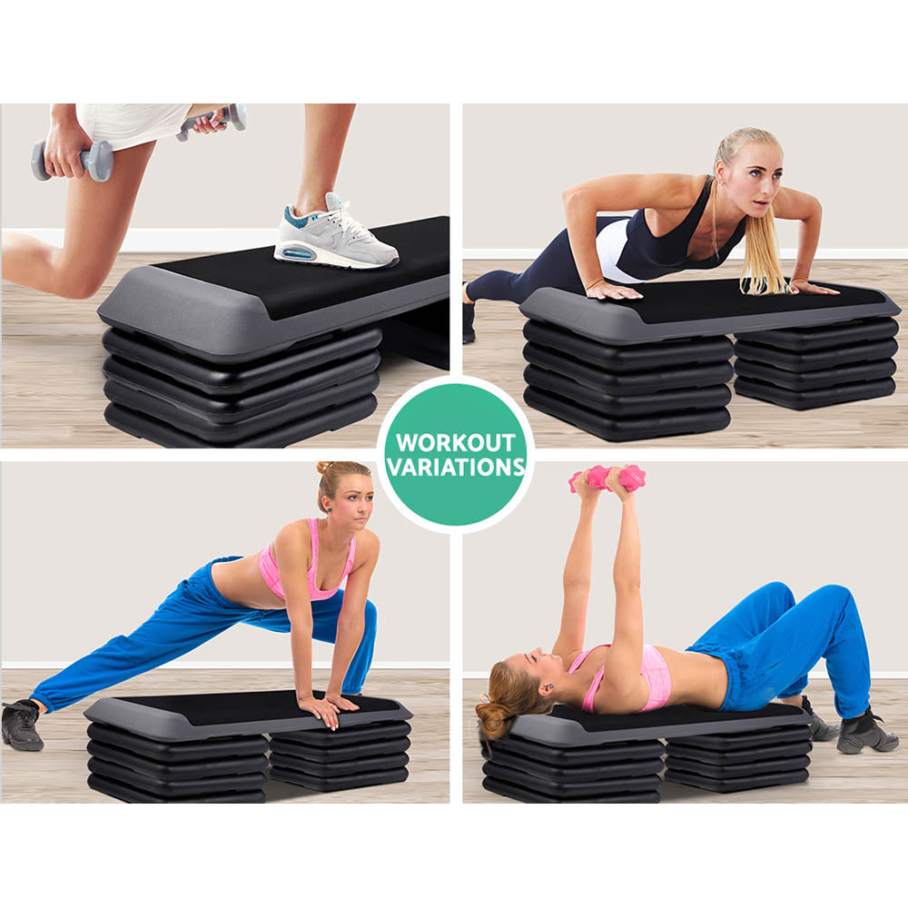 Everfit Set of 2 Areobic Step Bench Step Risers