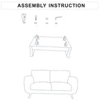Modern Stylish Brown Alaska Sofa 2 Seater
