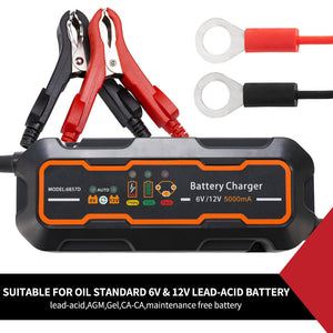 Smart Battery Charger 5A 6V/12V Automatic SLA Car Boat Tractor Motorcycle Truck