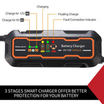 Smart Battery Charger 5A 6V/12V Automatic SLA Car Boat Tractor Motorcycle Truck