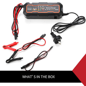 Smart Battery Charger 5A 6V/12V Automatic SLA Car Boat Tractor Motorcycle Truck