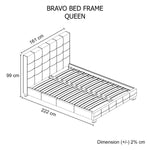 Bravo Bedframe Queen Size