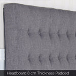 Cilantro Double Charcoal Headboard