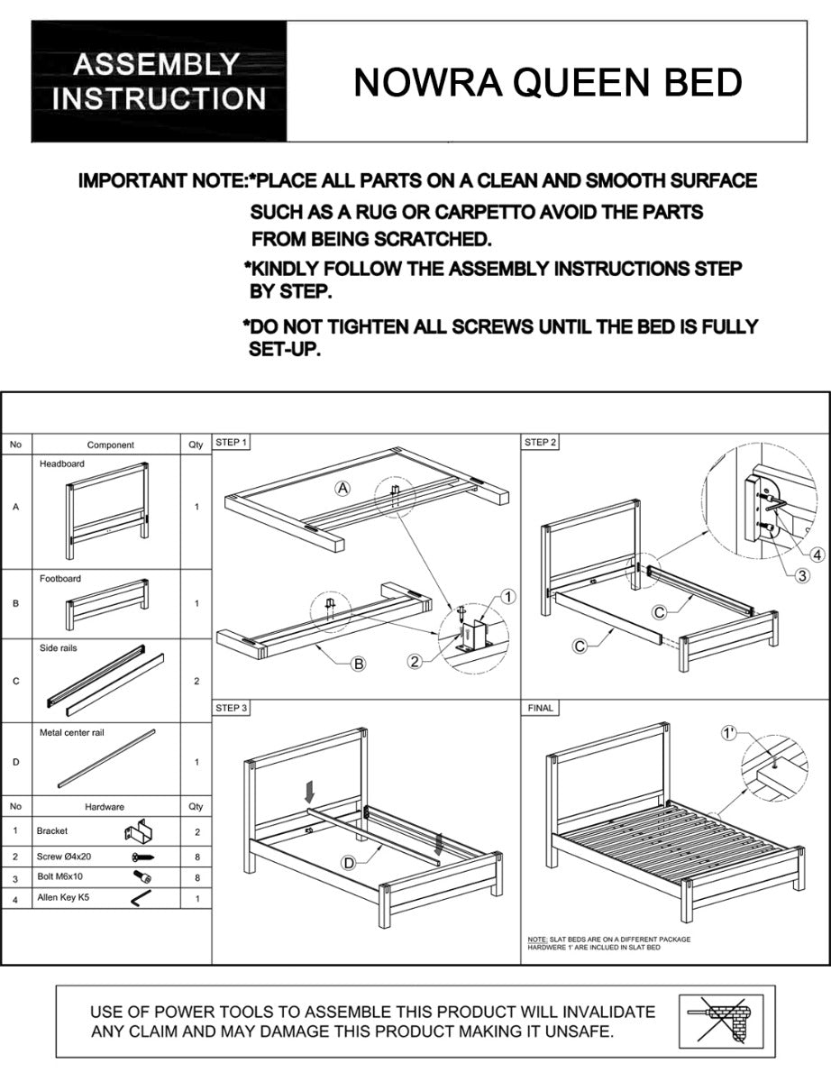 Nowra Queen Bed