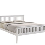 Wooden Bed Frame in White - Double