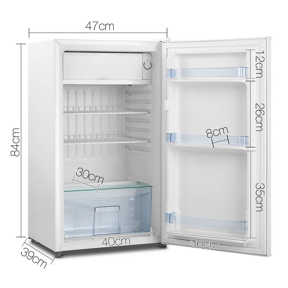 Devanti  95L Portable Bar Fridge - White