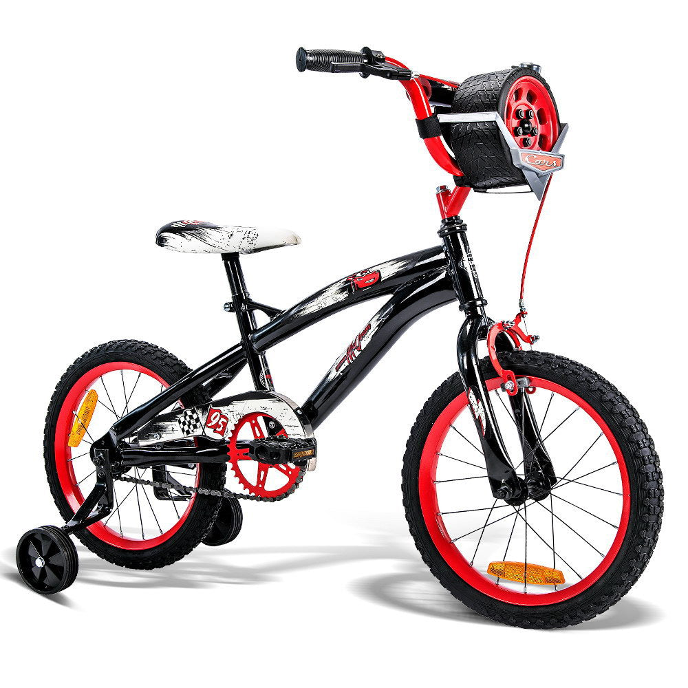 Huffy 16 Inch Kids Bike Bicycle Boys Trailer Trainling Wheels Basket Disney Gift