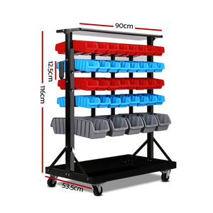 Giantz 74 Bin Dual Side Storage Shelving Racks