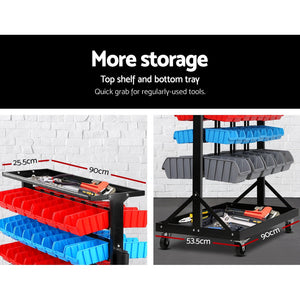 Giantz 74 Bin Dual Side Storage Shelving Racks