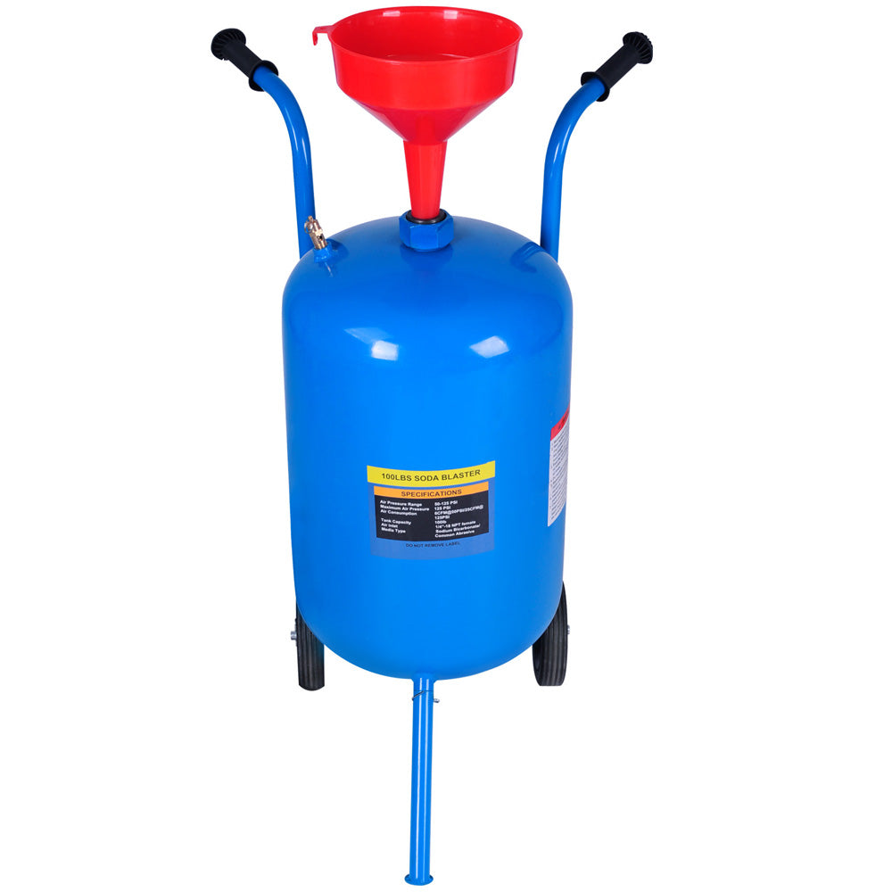 Giantz 100LB Portable Soda/Sand Blaster - Blue