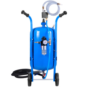 Giantz 100LB Portable Soda/Sand Blaster - Blue