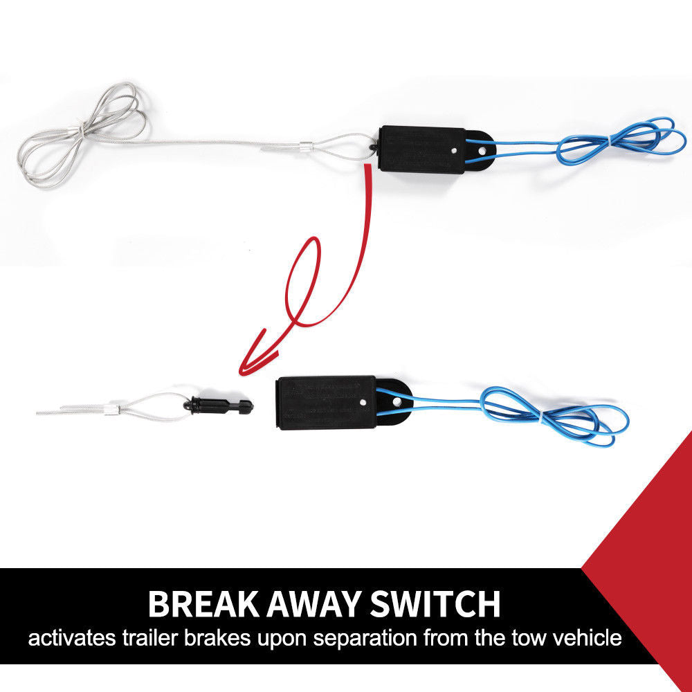 BREAK AWAY SYSTEM WITH BATTERY & SWITCH TRAILER FLOAT BOAT ELECTRIC BRAKEAWAY