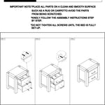 Nowra 2 Drawer Bedside Table