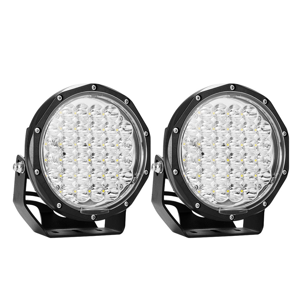 LIGHTFOX 7Inch Led Spot Driving Light Pair Spotlight Lamp Off Road 4WD