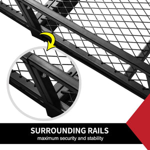 Cargo Carrier Luggage Basket Car Rack Foldable Hitch Mount Steel Mesh 4WD