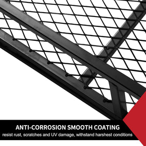 Cargo Carrier Luggage Basket Car Rack Foldable Hitch Mount Steel Mesh 4WD
