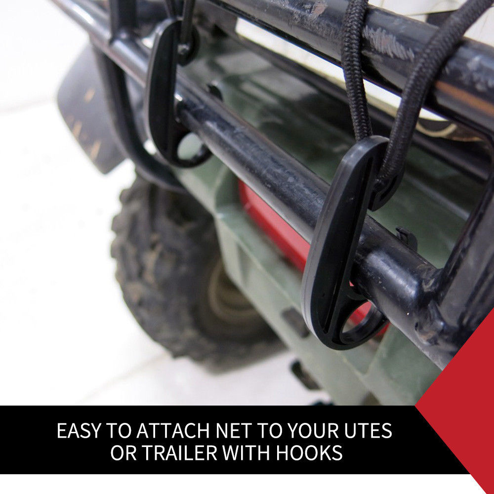 CARGO NET FOR UTE TRAILER TRUCK CAR LATEX BUNGEE 60x110CM 12PC HOOK HEAVY DUTY