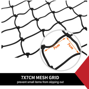 CARGO NET FOR UTE TRAILER TRUCK CAR LATEX BUNGEE 90x120CM 12PC HOOK HEAVY DUTY