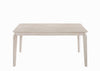 Dining Table 6 Seater Solid Rubberwood in White Washed