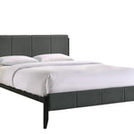 Fabric Upholstered Bed Frame in Charcoal - Double