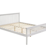 Wooden Bed Frame in White - Double