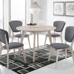 Round Dining Table Solid hardwood White Wash