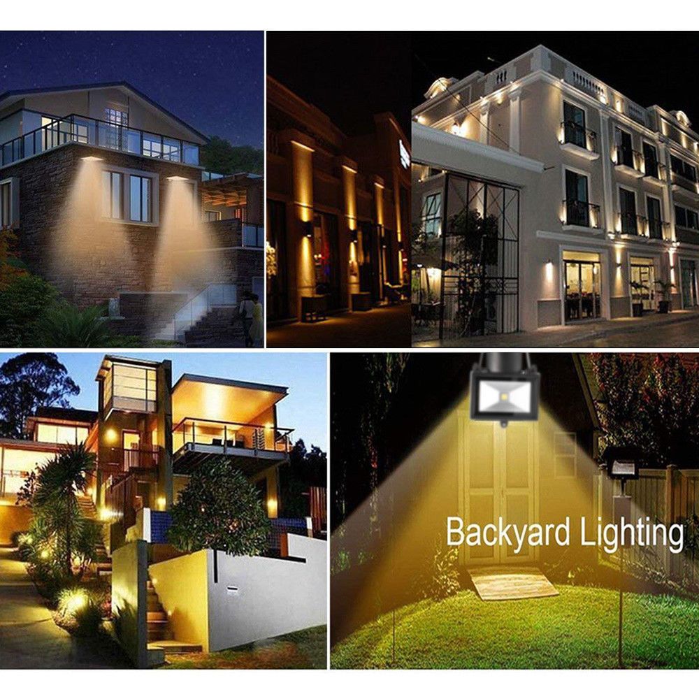 COB LED Solar Sensor Light Outdoor Security Floodlights Garden Motion