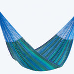 Single Size Cotton Mexican Hammock in Caribe Colour
