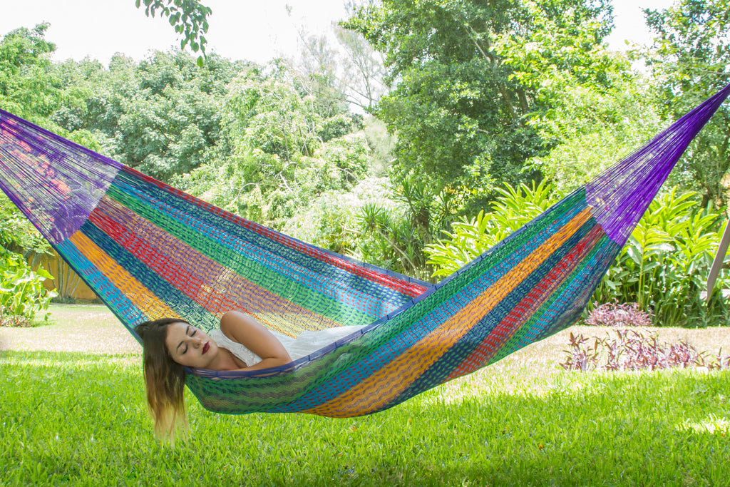 Queen Size Cotton Hammock in Colorina