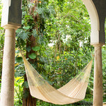Single Size Cotton Mexican Hammock in Cream Colour