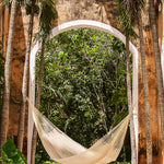 Single Size Cotton Mexican Hammock in Cream Colour