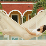 King Size Cotton Hammock in Cream