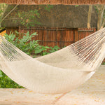 Single Size Cotton Mexican Hammock in Cream Colour