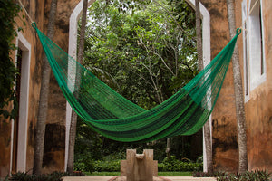 Queen Size Cotton Hammock in Jardin