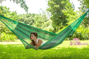 Queen Size Cotton Hammock in Jardin