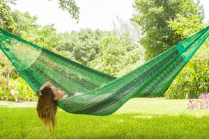 Queen Size Cotton Hammock in Jardin