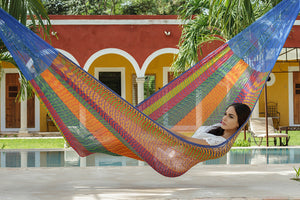 Jumbo Cotton Hammock in Mexicana