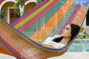 Queen Size Cotton Hammock in Mexicana