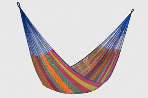 Single Size Cotton Mexican Hammock in Mexicana Colour