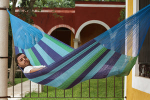 Jumbo Size Cotton Hammock in Oceanica