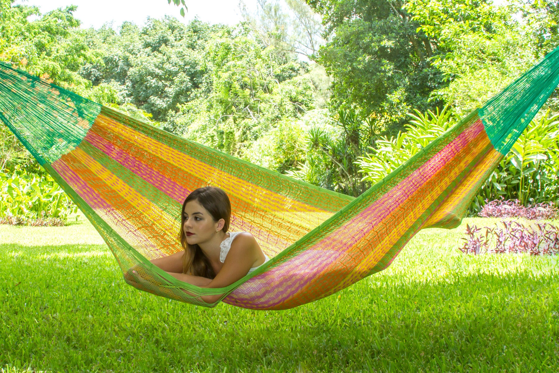 Queen Size Cotton Hammock in Radiante
