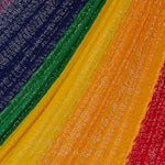 Single Size Cotton Mexican Hammock in Rainbow Colour